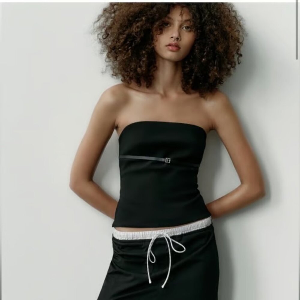 Zara Buckle Tube Top